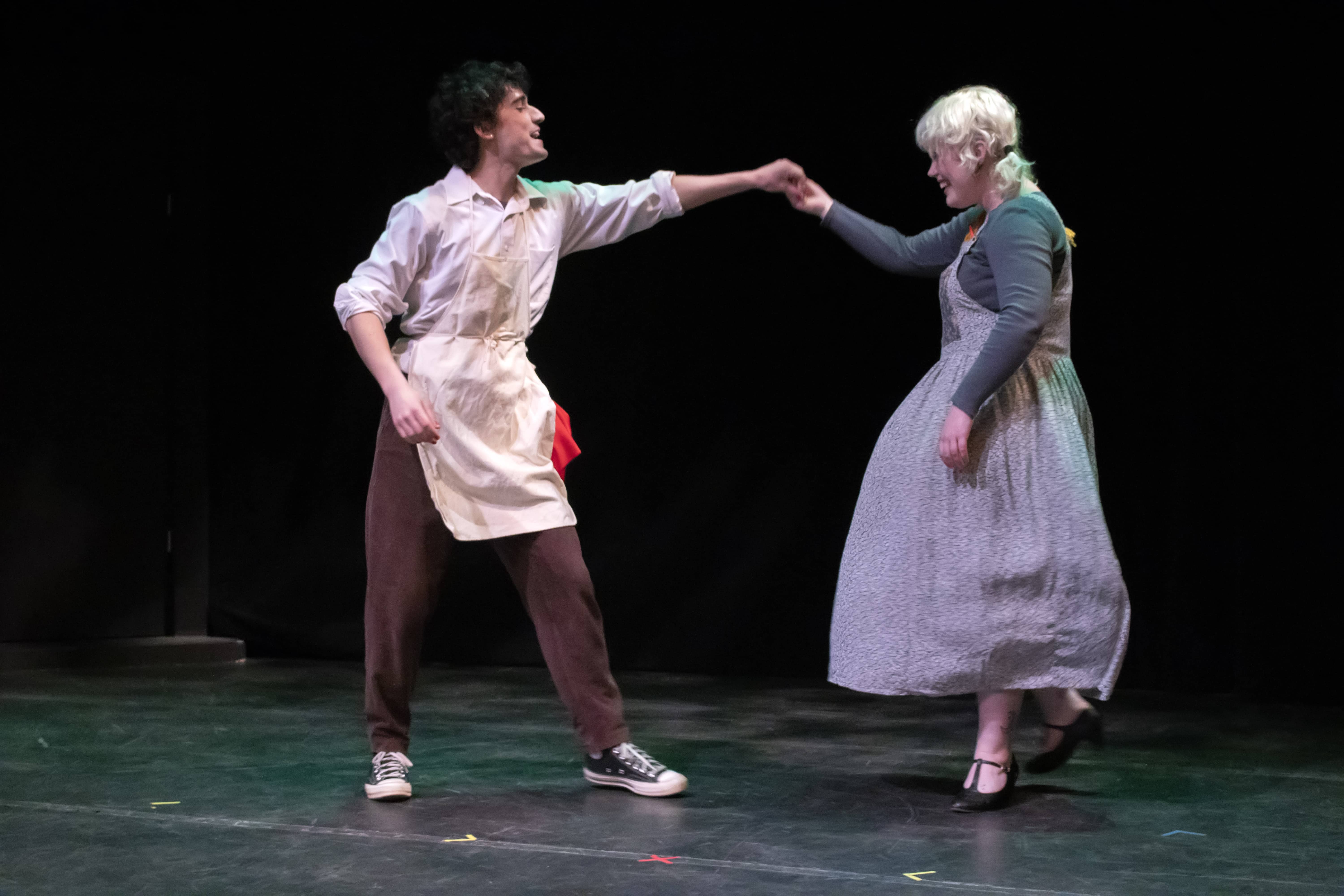 nuns singing with children in background